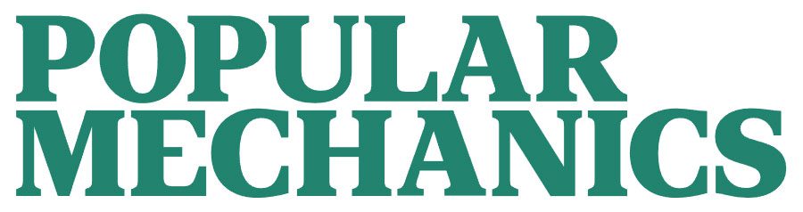 popular-mechanics-vector-logo Logo of popular mechanics magazine in bold green lettering on a white background.